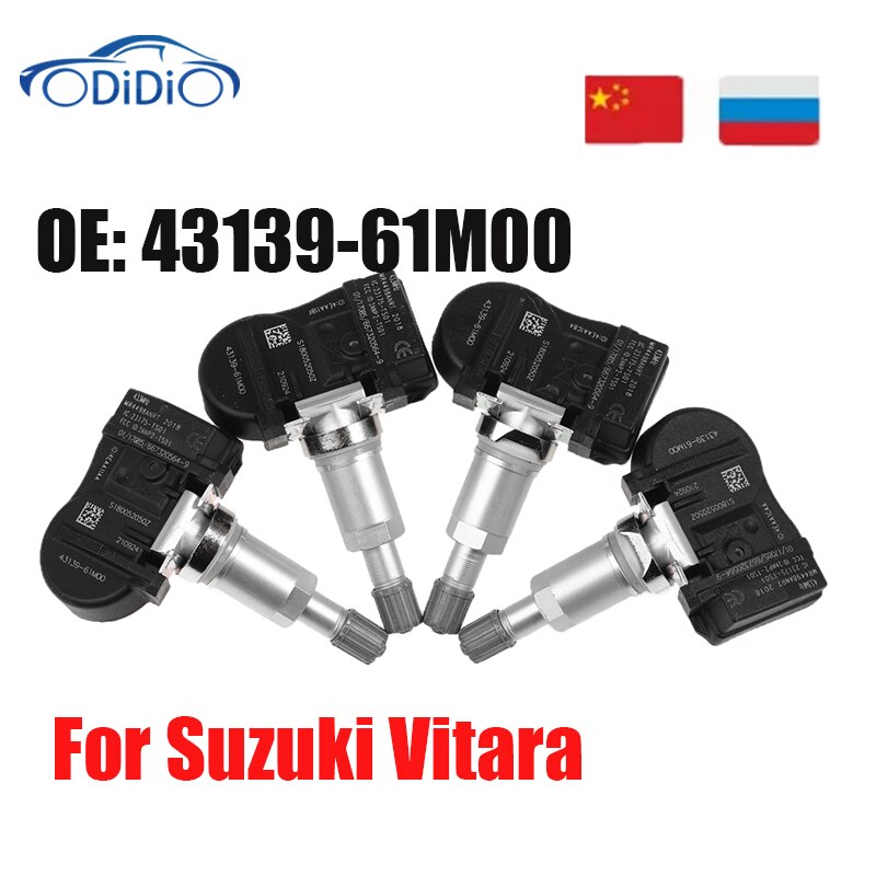 Ű Ÿ SX4 S-ũν ̱״Ͻ ߷ Ʈ ̿ Ÿ̾ з , 433 MHZ TPMS 43139-61M00 4313961M00 43130-61M00